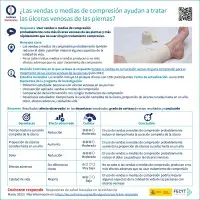 ¿Las vendas o medias de compresión ayudan a tratar las úlceras venosas de las piernas?