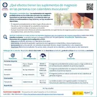 ¿Qué efectos tienen los suplementos de magnesio en las personas con calambres musculares?