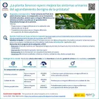 ¿La planta "Serenoa repens" mejora los síntomas urinarios del agrandamiento benigno de la próstata?