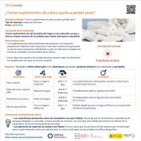 “Tomar suplementos de calcio ayuda a perder peso”